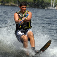 camp waterskiing